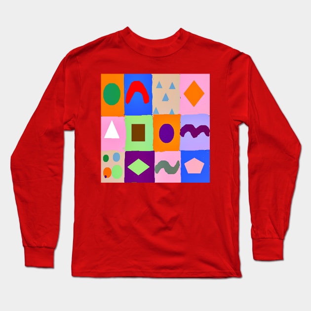 Kaleidoscope Pattern Long Sleeve T-Shirt by 2triadstore